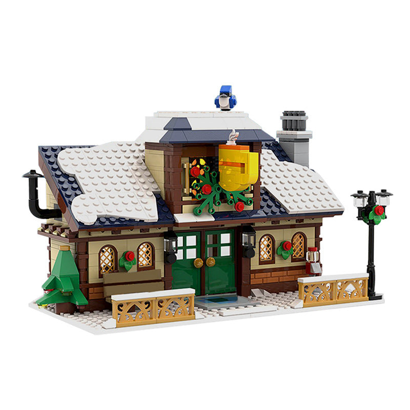 BuildMoc C6035 "Creative” Winter Village Cafe Building Block Toys From China [PDF manual]