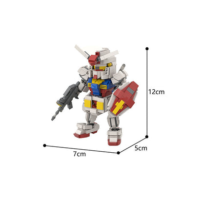 BuildMoc MOC-43683 Set Gundam RX-78 Building Block Toys Compatible with Lego Building Block Toys Ship From China