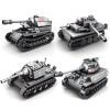 SY 101213-101216 4 In 1 WW2 Germany Tank Military Vehicles