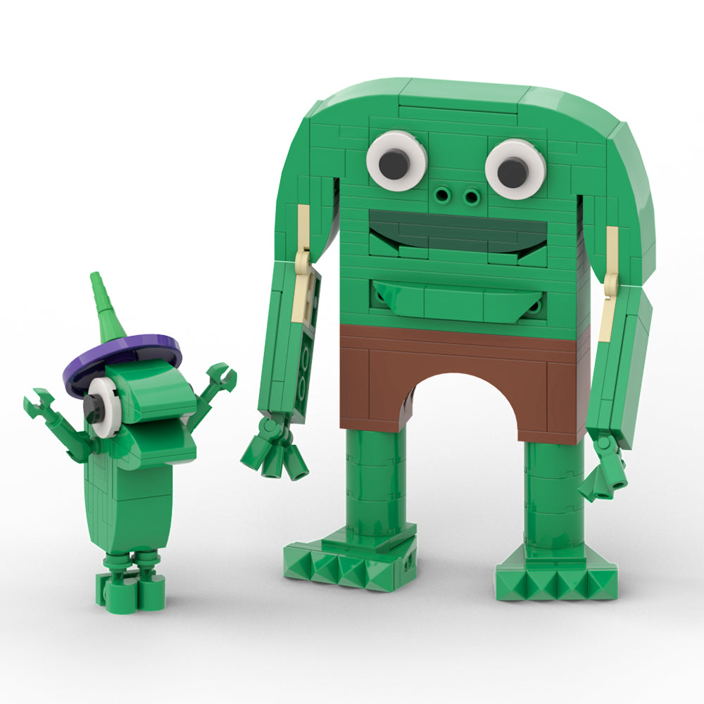 Smiling Friendsglep,pim,charlie,alan,Mr Frog