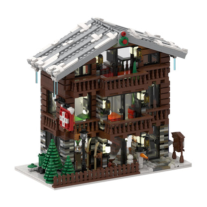 MOC-91029 winter architecture,Alpine Lodge