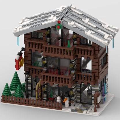 MOC-91029 winter architecture,Alpine Lodge