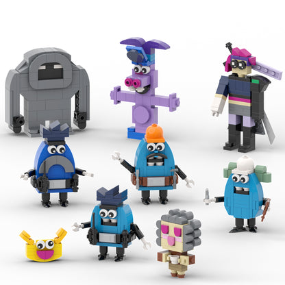 Inside Out Bloofy,Pouchy,Lance Slashblade,Nostalgia ,Fritz,Forgetter Paula,Frank,Dave ,Deep Dark Se