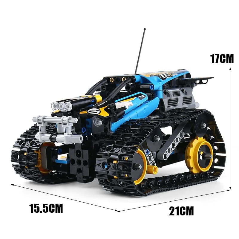 MOULDKING 13032 Mini Tank RC Track Stunt Car Blue