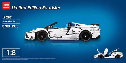 LEZHUANG 2101 MOC 17698 Lamborghini Aventador SVJ Roadster 1:8