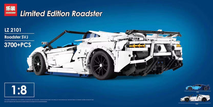 LEZHUANG 2101 MOC 17698 Lamborghini Aventador SVJ Roadster 1:8