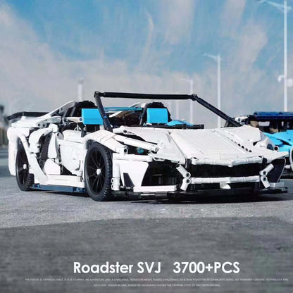 LEZHUANG 2101 MOC 17698 Lamborghini Aventador SVJ Roadster 1:8