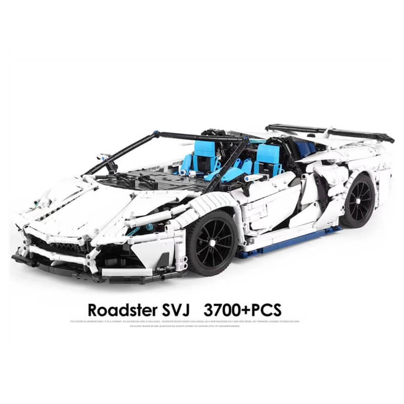 LEZHUANG 2101 MOC 17698 Lamborghini Aventador SVJ Roadster 1:8