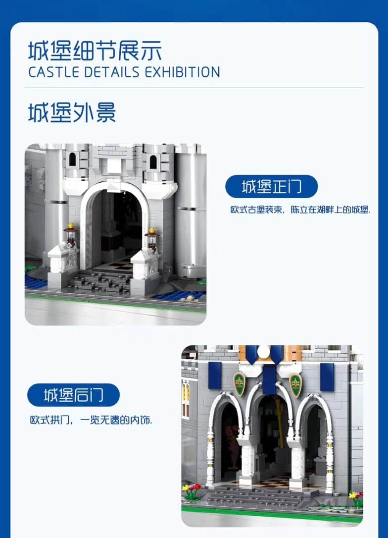 MOULDKING 13132 Disney Cinderella Castle Big version 8300pcs