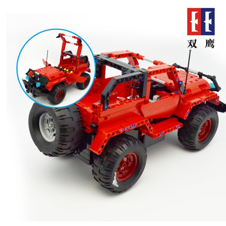 C51001 531Pcs Buliding Car Blocks Car Herdsman Jeepp  Model DIY 2 in 1 RC Building Block Toy Cars Gift Ship From China