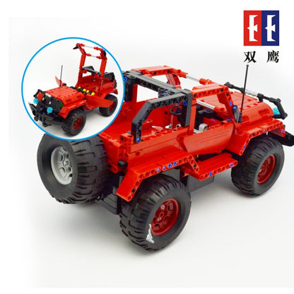 C51001 531Pcs Buliding Car Blocks Car Herdsman Jeepp  Model DIY 2 in 1 RC Building Block Toy Cars Gift Ship From China