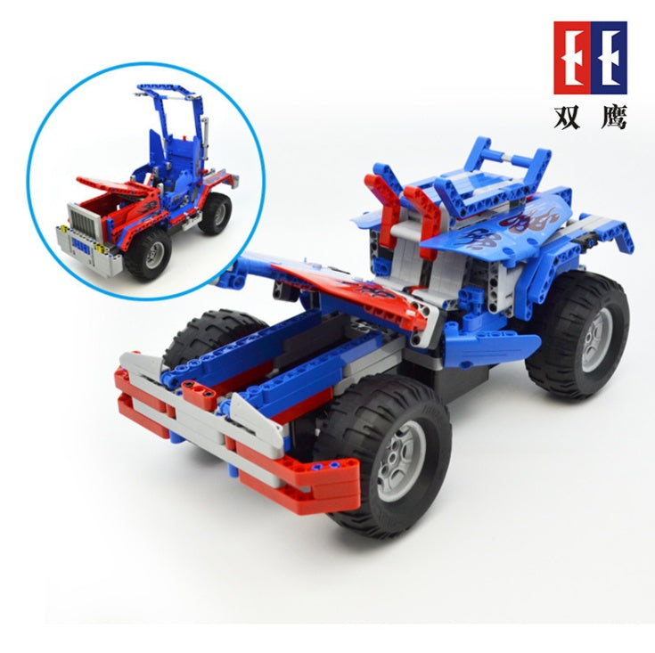 C51002 531Pcs Skyreach pillar 2 IN 1 Remote Control Building Block Car Toy Gift Ship From China