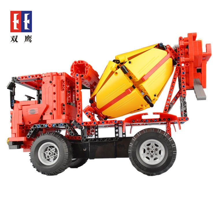 C51014 815Pcs RC Crane Trucks Mixer Diy Remote Control City Engineering Vehicle Cars Build Block Bricks Toys Ship From China
