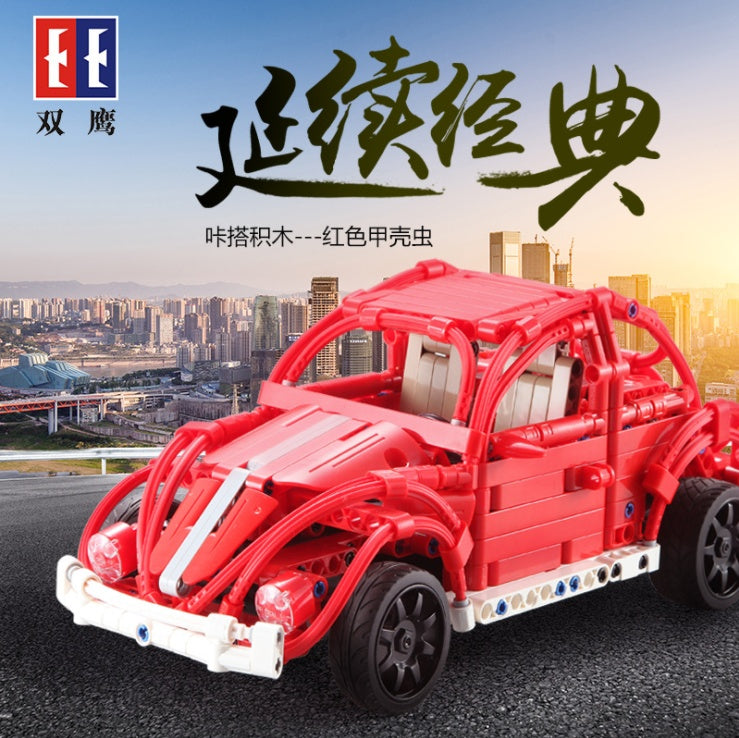 C51016 472Pcs Electric Remote Control Beetle Toy Car Education Building Blocks Brick Ship From China