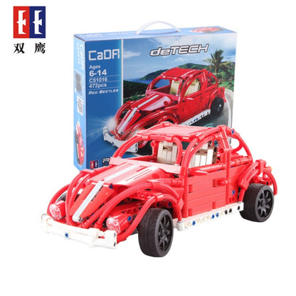 C51016 472Pcs Electric Remote Control Beetle Toy Car Education Building Blocks Brick Ship From China
