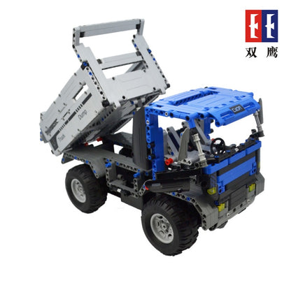 C51017  638PCS RC Remote Control Dump Truck Building Blocks Compatible City Technic Car Vehicle Bricks Series Toys for Kids Ship From China