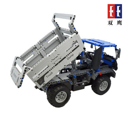 C51017  638PCS RC Remote Control Dump Truck Building Blocks Compatible City Technic Car Vehicle Bricks Series Toys for Kids Ship From China