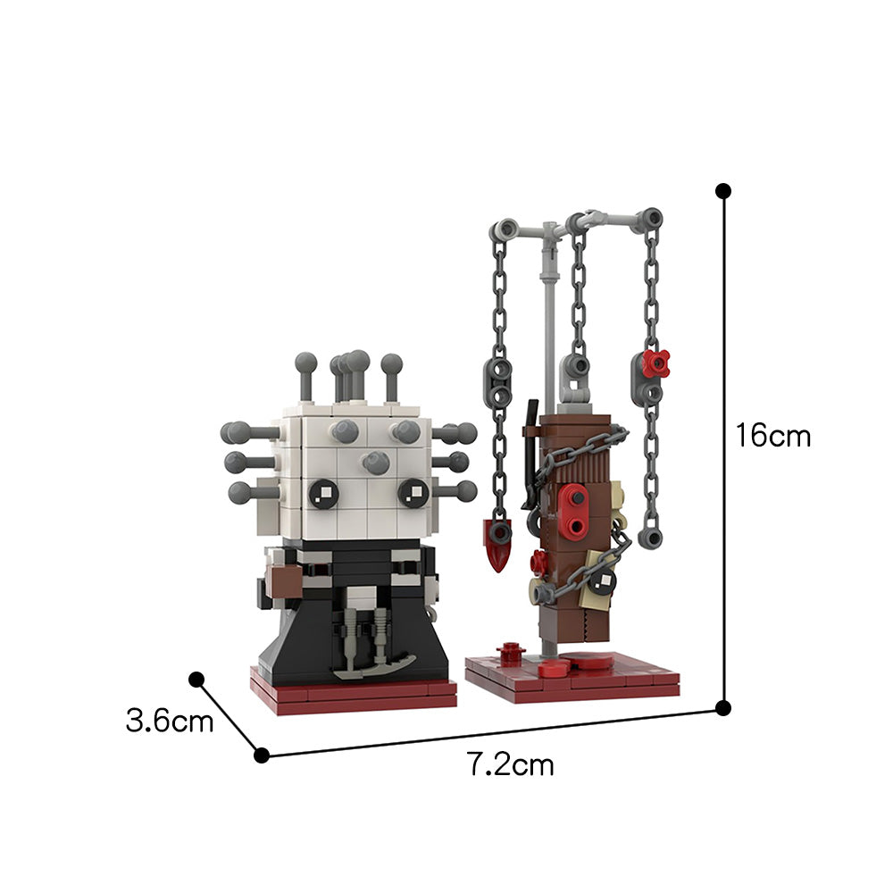 MOC-44639 Hellraiser Pinhead Brickheadz 2 for 1