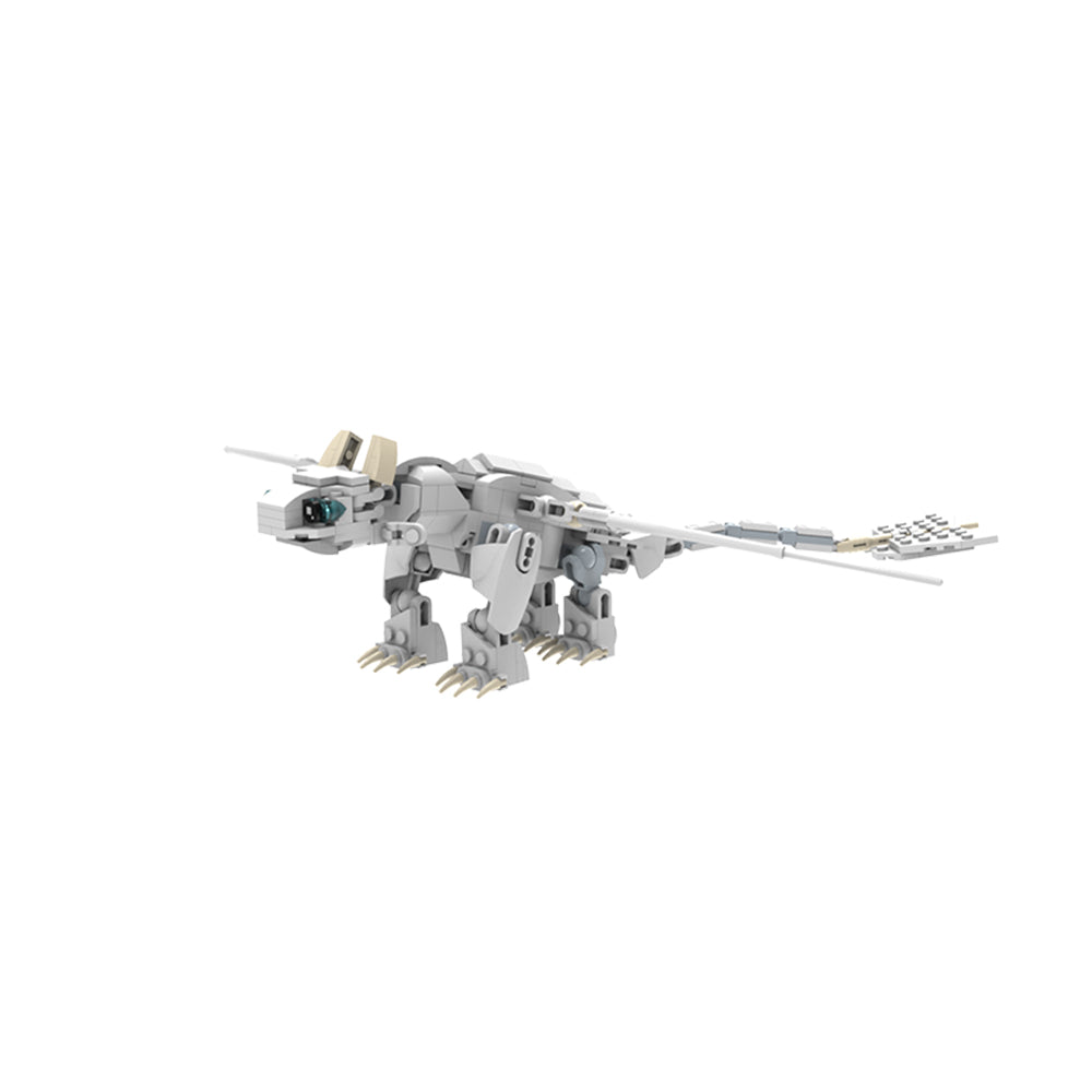 MOC Light Fury from How to Train Your Dragon MOC building blocks series bricks set