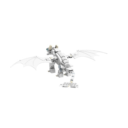 MOC Light Fury from How to Train Your Dragon MOC building blocks series bricks set