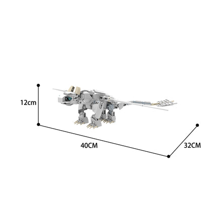 MOC Light Fury from How to Train Your Dragon MOC building blocks series bricks set