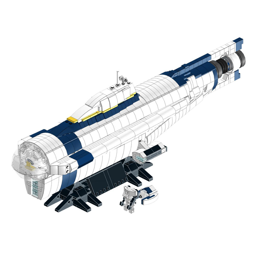 MOC-14154 Subnautica Cyclops Submarine building blocks kit with compatible bricks