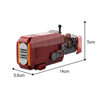MOC-56363 Rey's Speeder building blocks series bricks set