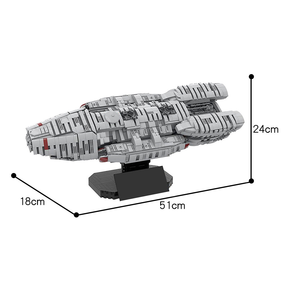 MOC-57856 Battlestar Galactica - UCS Scale building blocks kit with compatible bricks