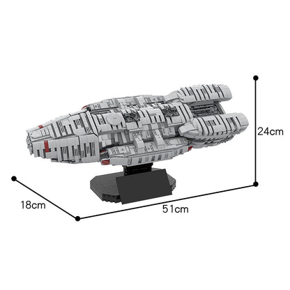 MOC-57856 Battlestar Galactica - UCS Scale building blocks kit with compatible bricks