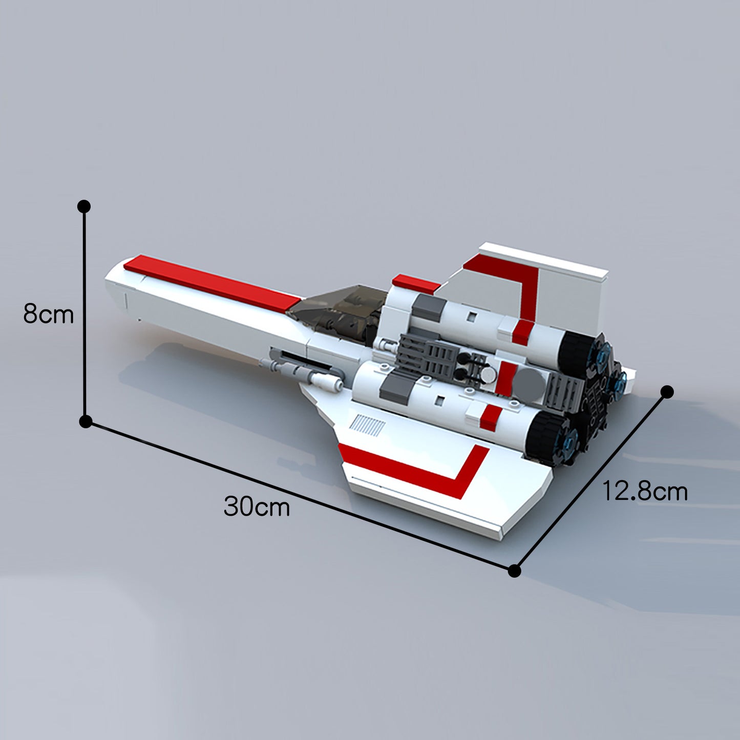 MOC-23012 Battlestar Galactica MK1 Colonial Viper (White)