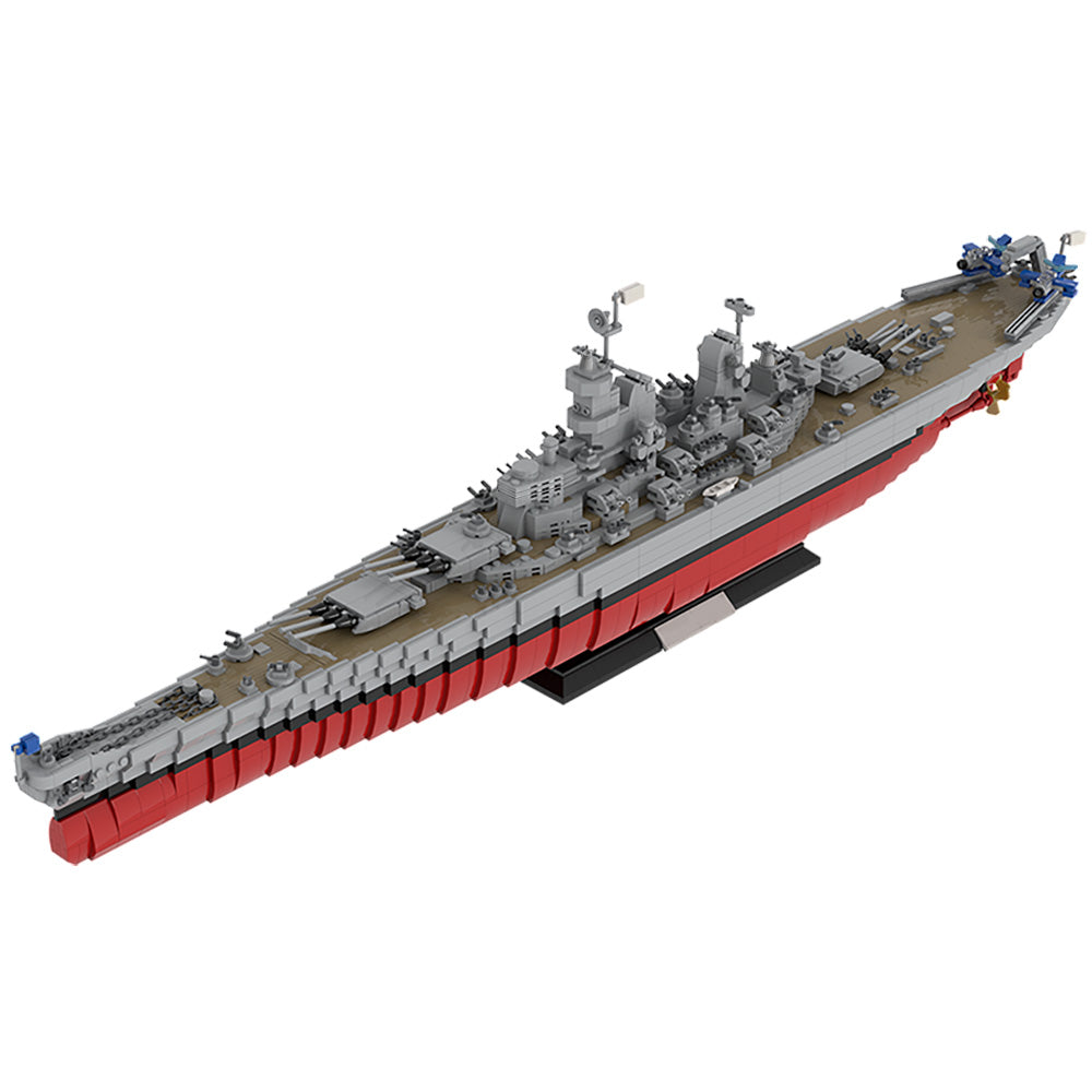 MOC-31764 Iowa-Class Battleship USS Missouri (BB-63) building blocks kit with compatible bricks