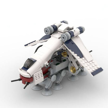 MOC-51483 Republic Dropship &amp; AT-OT - Midi - Episode II &amp; The Clone Wars