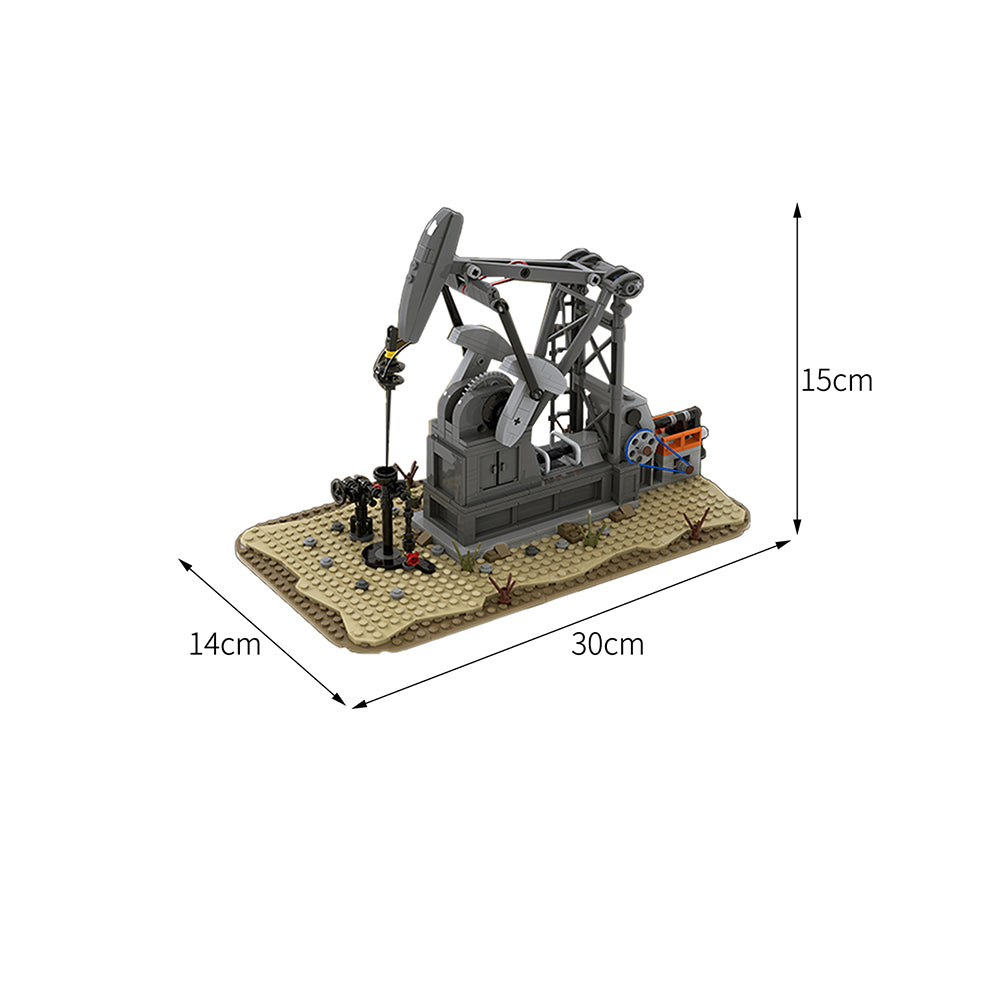 MOC Functioning Oil Pump Jack (Oil Derrick)
