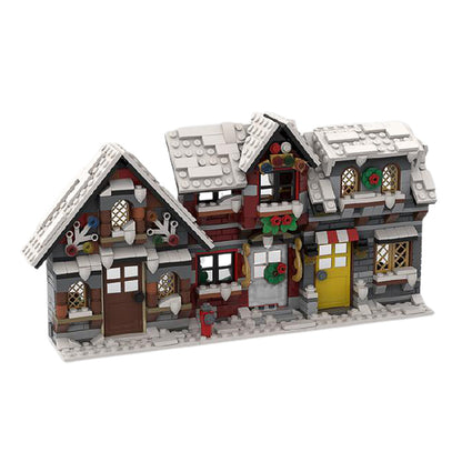MOC three little winter houses