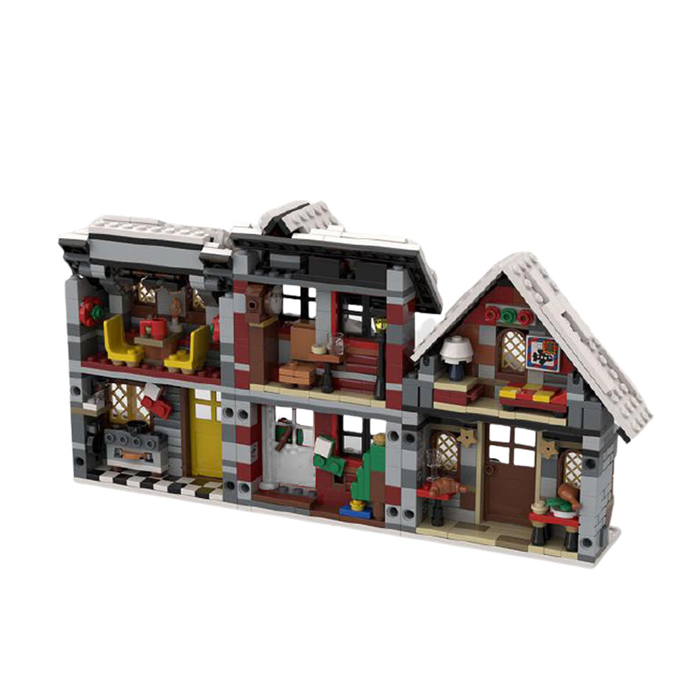 MOC three little winter houses