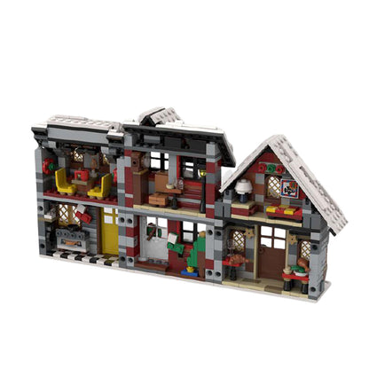 MOC three little winter houses
