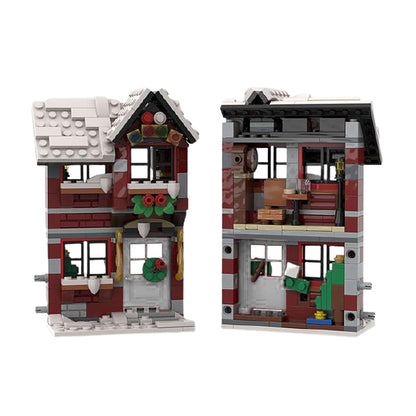 MOC three little winter houses