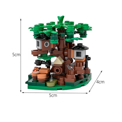 MOC Micro Tree House building blocks series bricks set