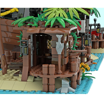 MOC Pirate Shed / 21322 Barracuda Bay extension