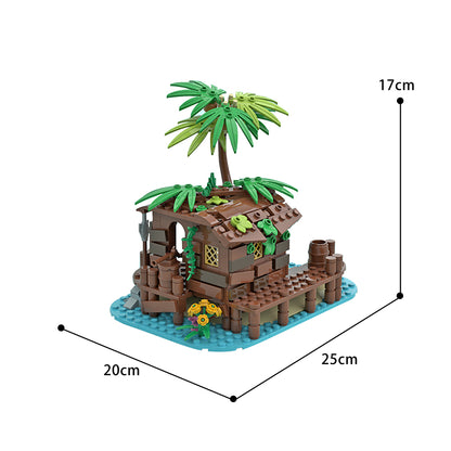 MOC Pirate Shed / 21322 Barracuda Bay extension