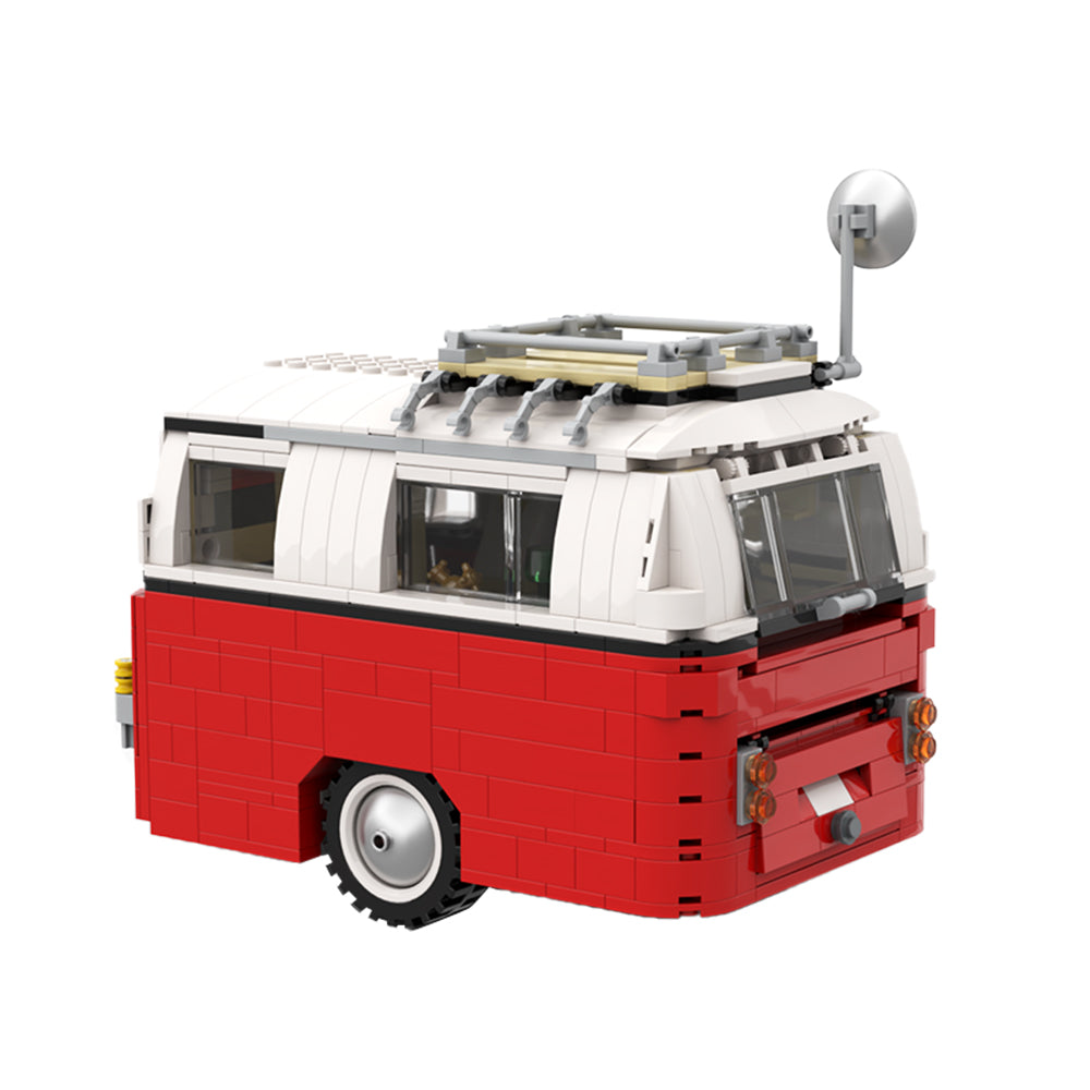 MOC Caravan / Camping Trailer for 10220 T1 Bus building blocks series bricks set