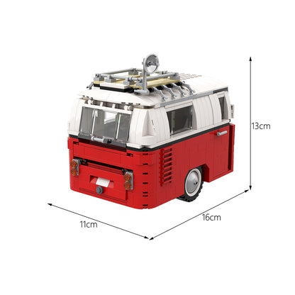 MOC Caravan / Camping Trailer for 10220 T1 Bus building blocks series bricks set