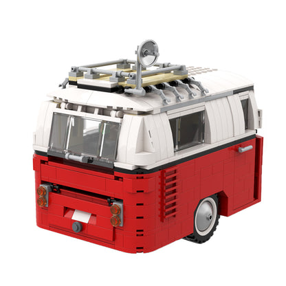 MOC Caravan / Camping Trailer for 10220 T1 Bus building blocks series bricks set