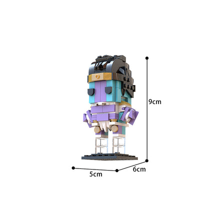 MOC Jotaro &amp; Star Platinum Brickheadz (JoJo's Bizarre Adventure)