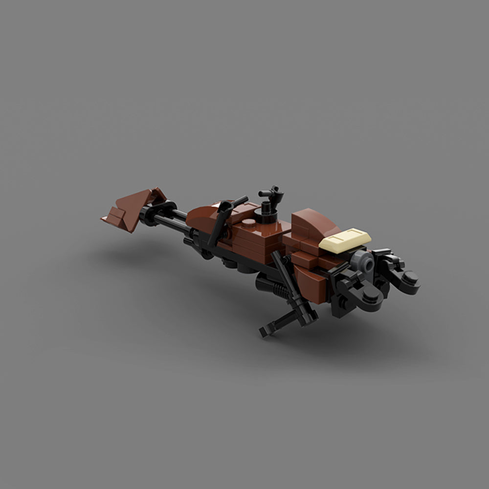 MOC - 74-Z Speeder Bike Brown building blocks series bricks set