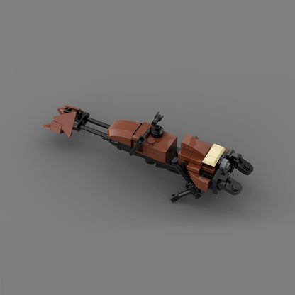 MOC - 74-Z Speeder Bike Brown building blocks series bricks set