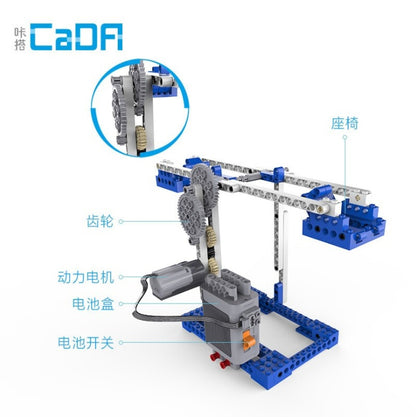 C71001 400Pcs Mechanical Principle Structure And Engineering Technology Building Block Set With Motor As Gift For Children Ship From China