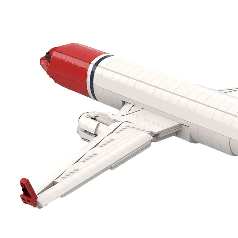MOC-65055 Norwegian 737-800 building blocks kit with compatible bricks
