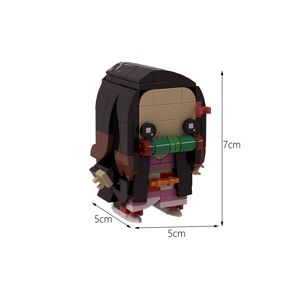 MOC - Kamado Nezuko Brickheadz (Demon Slayer)