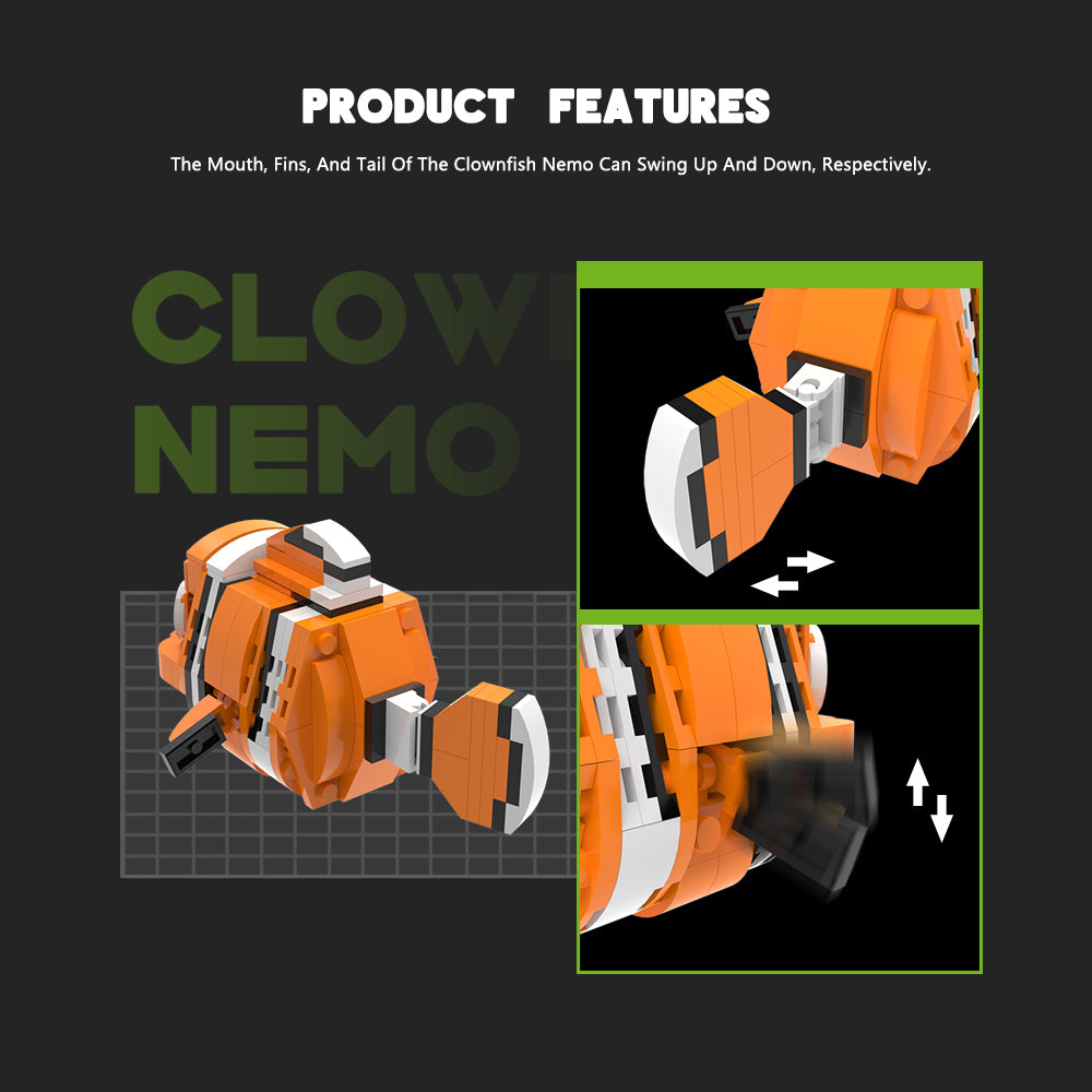 MOC Clown Fish MOC building blocks series bricks set